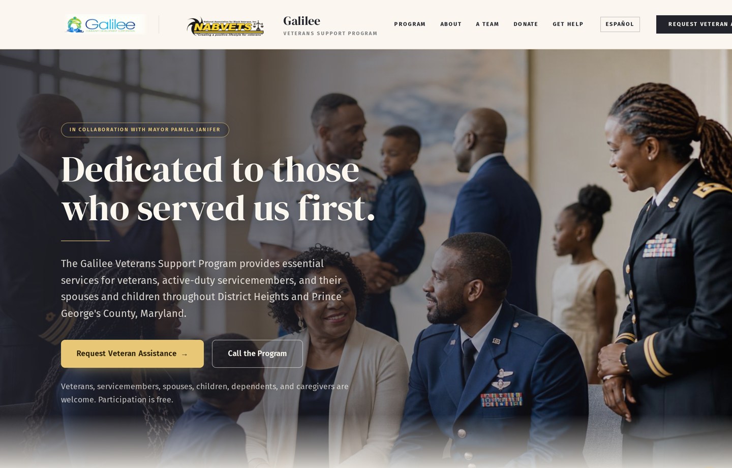 Galilee Veterans Support Program project screenshot